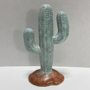 Ceramic Pottery Cactus Statue 10” Tall - Picture 1 of 8
