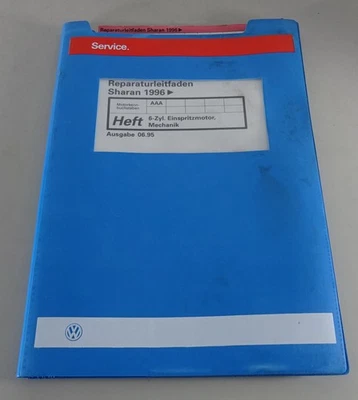 Manuale Officina VW Sharan 6 Zyl. Motore ad Iniezione 2,8 L VR6 Stand 06/1995 - Immagine 1 di 3