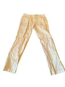 Pantalones Vineyard Vines Para Hombre 32x32 Caqui Calce Ajustado Algodón Sarga Chino - Imagen 1 de 5