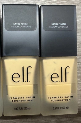 2 BOTTLES E.L.F. ELF Flawless Finish Foundation 140 Light Ivory 83117 SEALED - Image 1 of 4
