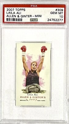 2007 TOPPS A & G *LAILA ALI* PSA 10 *24-0* (UNDEFEATED CHAMPION) *PRISTINE CARD* - Image 1 of 4