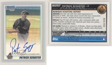 2010 Bowman Chrome Prospects Refractor Auto /500 Patrick Schuster #BCP97 Auto