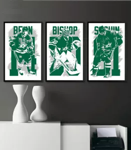 DALLAS STARS art print/poster FAN PACK #2 3 PRINTS! JAMIE BENN - Picture 1 of 5