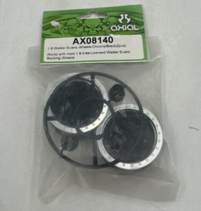 Axial 1.9 Walker Evans Wheels-Chrome/Black (2pcs) AX08140 - Picture 1 of 2