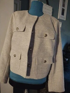 womens dress jacket,large,beigebrand H&M - Picture 1 of 4