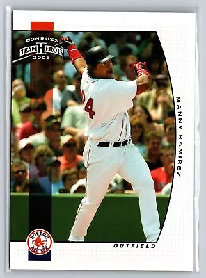 2005 Donruss Team Heroes #63 Manny Ramirez Boston Red Sox - Image 1 of 2