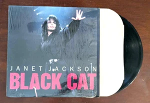 Janet Jackson: Black Cat 1989 A&M Records 7502123481 Vinyl LP Single - Picture 1 of 10