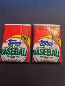 (2) 1982 TOPPS BASEBALL WAX PACK LOT (ALL PACKS ARE MISWRAPS)(RIPKEN) - Picture 1 of 2