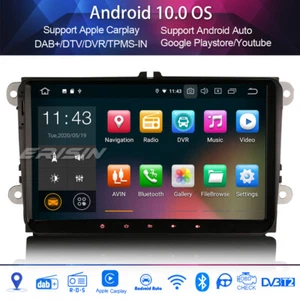 DAB+Autoradio Android 10.0 Carplay for VW PASSAT GOLF 5 TIGUAN JETTA AMAROK SEAT - Imagen 1 de 12