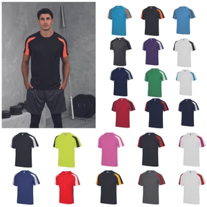 AWDis Just Cool Contrast Cool T-Shirt - Men Team Sports/Football Polyester Tee