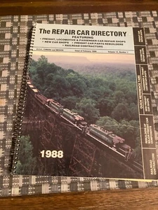 Repair Car Directory 1988: Freight, Locomotive, Passenger Cars, Repair Shops - Picture 1 of 13