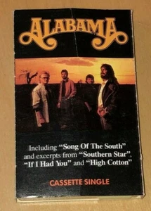 Alabama Song Of The South Cassette Tape Single 1988 Southern Star High Cotton - Picture 1 of 6