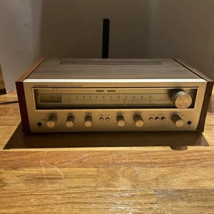 Vintage PIONEER SX550 Stereo RECEIVER WORKS TESTED Wood grain - Picture 1 of 15