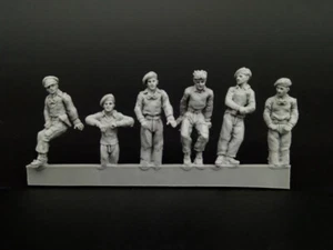 1/72 Resin Figur Modellbausatz British Armored Forces 6 Figuren unbemalt - Bild 1 von 1