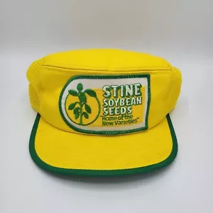 Rare Vintage 80's Stine Soybean Farming Painters Hat USA Made Good Mesh - Picture 1 of 8