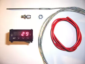 RSR Abgastemperatur Anzeige SET 3m digital EGT Gauge 16V VR6 Turbo 1,8T C20LET  - Bild 1 von 6