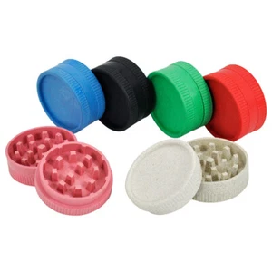 Small Tobacco Herb Grinder 56mm Plastic 2 Layers Diamond Teeth Tobacco Grinder - Picture 1 of 21