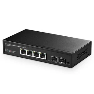 Commutateur 4 ports 25 G avec 2 ports SFP 10 G 4 ports Ethernet RJ-45 25 Giga... - Afbeelding 1 van 8