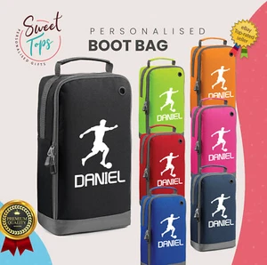 PERSONALISIERTE FUSSBALLSCHUHTASCHE KINDER JUNGEN KINDER SCHULE SPORT PE SCHUH SET - Bild 1 von 10