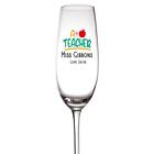 Personalised A+ Teacher Champagne Prosecco Glass Gift  ALL-27
