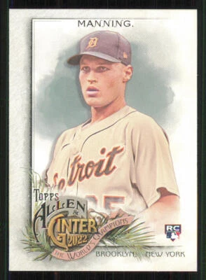 2022 Topps Allen and Ginter #185 Matt Manning RC - Image 1 of 2