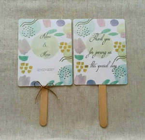 Abanico boda personalizado. Wedding personalized fan - Imagen 1 de 7