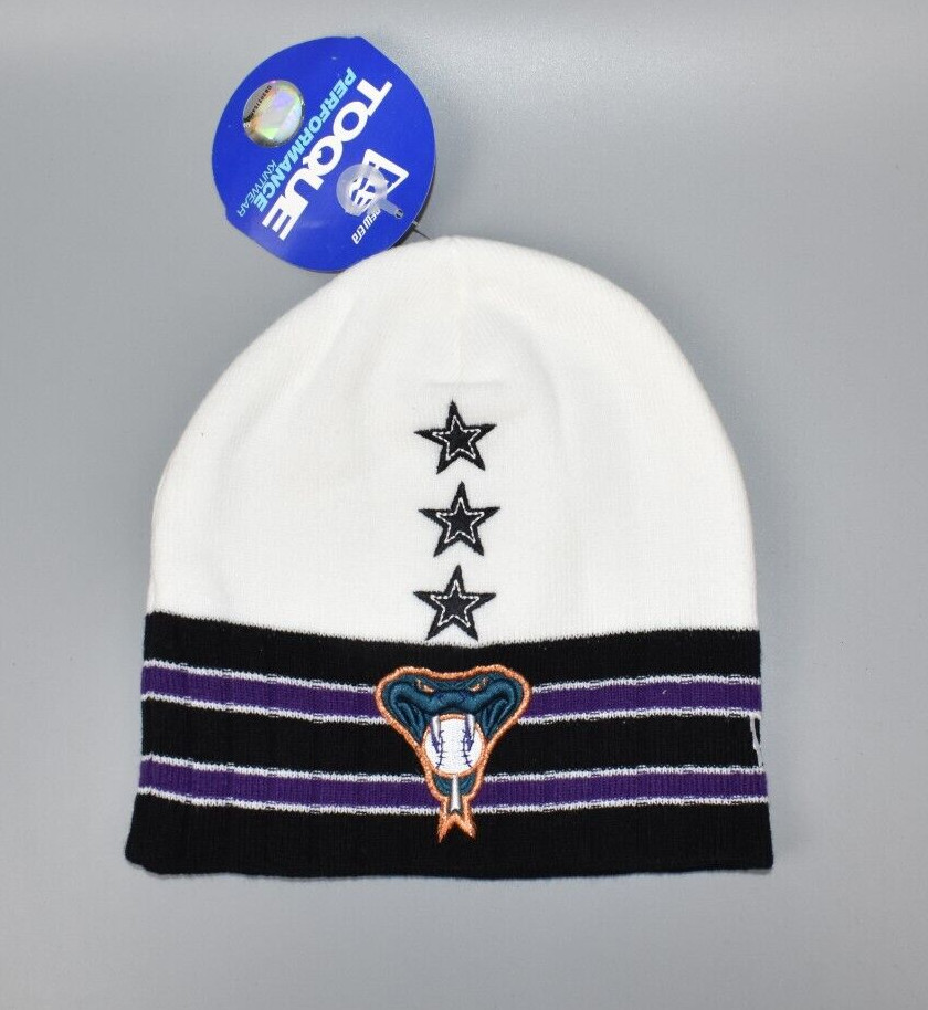 Exclusive New Era Arizona Diamondbacks Beanie Cuff Winter Hat New One Of A Kind New Era Black Arizona Diamondbacks Polar Lights Sports Knit  main image 2