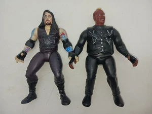 Vintage 1999 WWF Jakks Pacific 2 Tuff Series 5 Undertaker & Viscera Summer Slam - Picture 1 of 2
