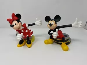 Seltener Vintage MICKEY und Minnie Figuren Bilderhalter von Disney - Bild 1 von 4