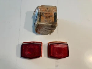 1941 1942 1943 1944 1945 1946 1947 Pontiac Taillight Lamp Glass Lens RH LH Pair - Picture 1 of 7