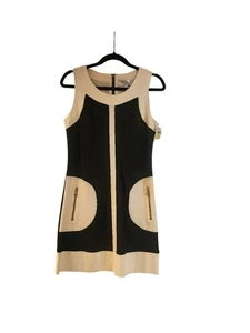 Patrizia Luca Milano Womens Colorblock Sleeveless Dress M - Picture 1 of 5