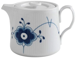 1020513 Théière cannelée bleue porcelaine - Photo 1/2