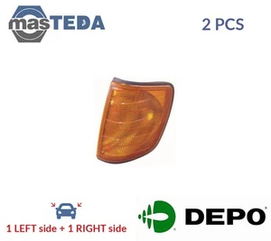440-1604L-WE-Y INDICATOR LIGHT BLINKER LAMP PAIR FRONT LORO 2PCS NEW - Picture 1 of 5