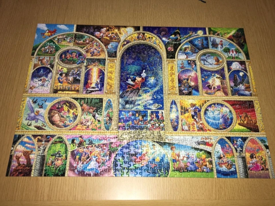 Disney Princess 1000PC Jigsaw Puzzle No Box Small Size Used - Image 1 of 1