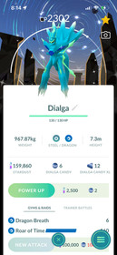Shiny Background Origin Dialga Special Move Roar of time | Pok&eacute;mon GO | Mini PTC