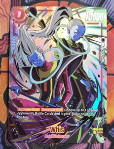 Whis FB01-004 1er Aniversario Promo Arte Alternativo Dragon Ball Tarjeta Mundo Fusión - Imagen 1 de 4