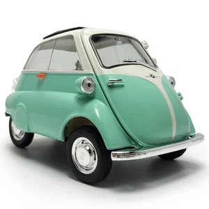 1/18 Vintage BMW Isetta 1955 Model Car Diecast Toy Cars Metal Vehicles Green - Picture 1 of 11
