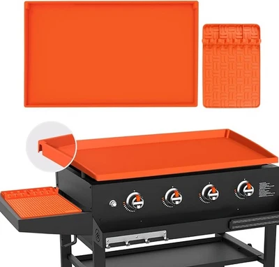 36 Inch Full Wrap-Around Silicone Griddle Cover + 16 in Tool Mat for Black-stone - Image 1 of 4