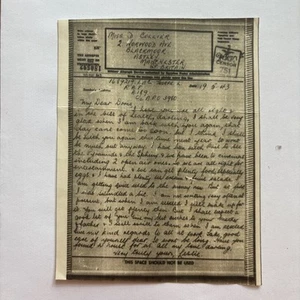 WWII Airgraph. From A189 RAF c/o APO 3980. To Manchester. 1943. - Picture 1 of 2
