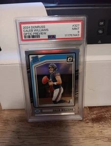 2024 Donruss Caleb Williams Case Hit ๐ฅ PSA 9 MINT OPTIC PREVIEW SILVER PRIZM - Picture 1 of 2