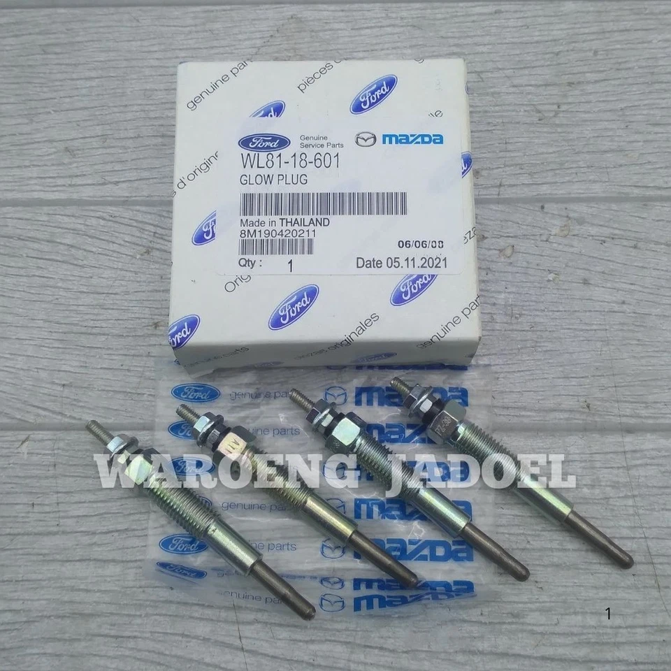 Bujía incandescente del motor compatible con Ford Ranger 1999-2006 WL81-18-601 OEM/Original Foto 1 de 4