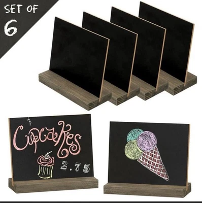 Mini Chalkboard Signs 6-Pack Bonus Ballon Weight Baby Shower - Image 1 of 4