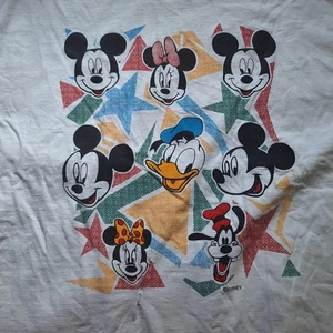 Vtg Disney Mickey Unlimited Shirt Mens 3XL Minnie Donald Goofy Graphic 90s FLAW - Picture 1 of 13