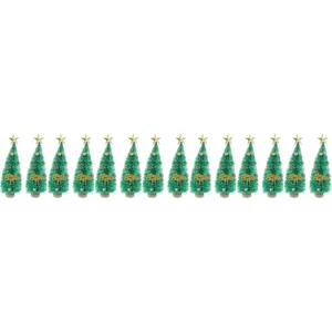 Mini Christmas Tree Ornaments Xmas Showcase Decors Decorative - Picture 1 of 12