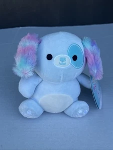 Peluche Squishmallow Demir el perro azul relleno Squeezemallow 7" exclusivo objetivo - Imagen 1 de 3