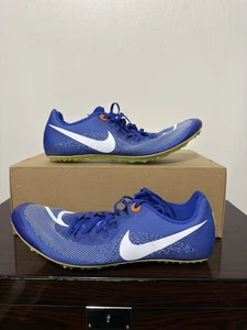 Nike Zoom Ja Fly 4 Track Field Sprint Shoes Spikes DR2741-400 Blue Men's Size 11 - Picture 1 of 5