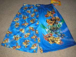 NWT Boys Skylanders Giants Sleep Bottoms Shorts Size Medium 8 - 10 Prism Break - Picture 1 of 1