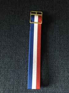 18mm Union1960s Regimental Reversible Vintage Watch Band-Gold, M0NI-BAGE - Picture 1 of 10