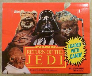 Vintage ~ 1983 Topps Star Wars Return Of The Jedi Candy Head Empty Display Box !
