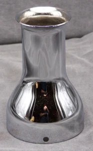 Vintage Motorcycle 4 1/2" Cocktail Shaker Chrome Steel Exhaust Muffler Tip M34 - Picture 1 of 7